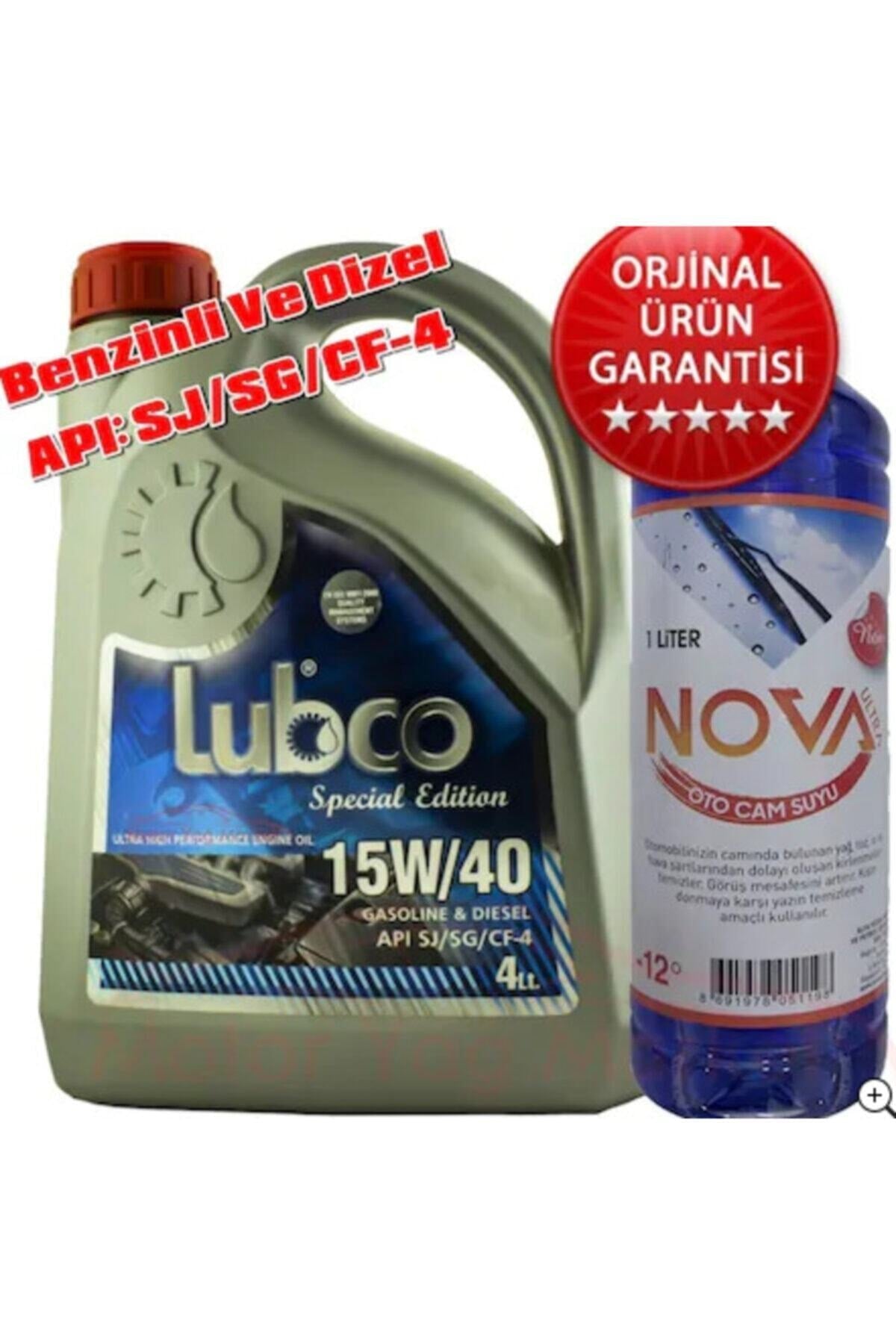 15w40 4 Litre Benzinli-dizel Motor Yağı +oto Cam Suyu
