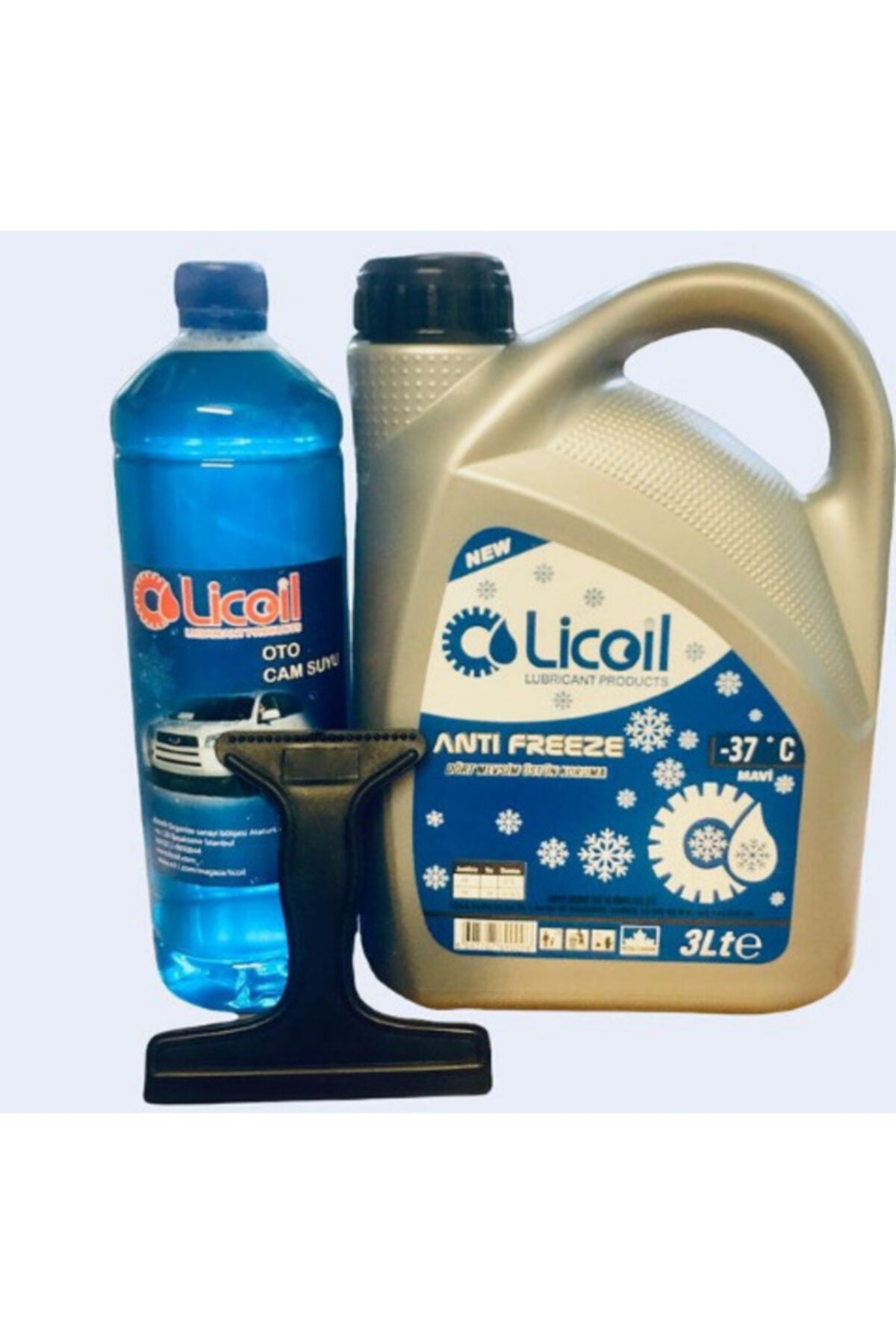 Süper Antifriz -37c 3lt Mavi+camsuyu 1lt+buz Kazıyıcı Hediyeli