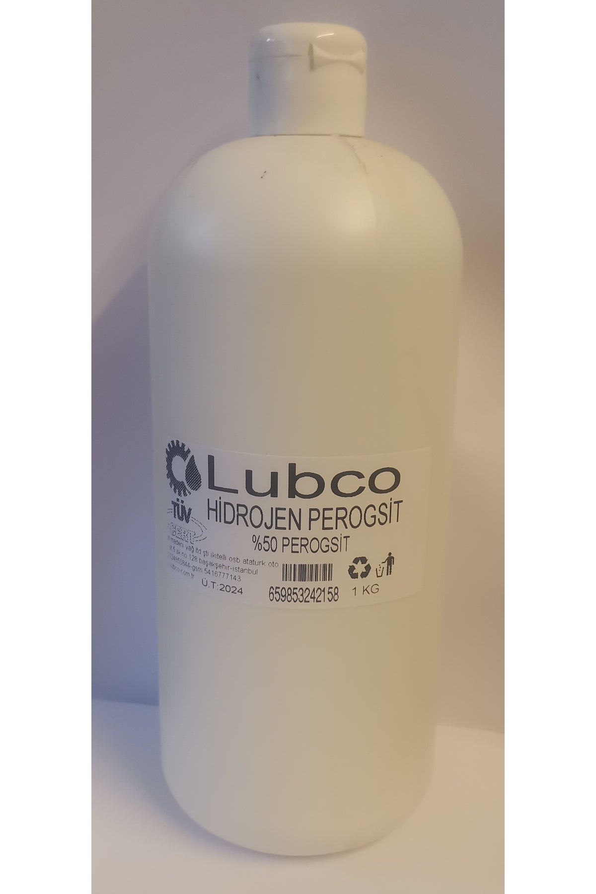 Hidrojen Per Oksit %50-oksijenli Su-hydrogen Peroxide 50% 1 Kg