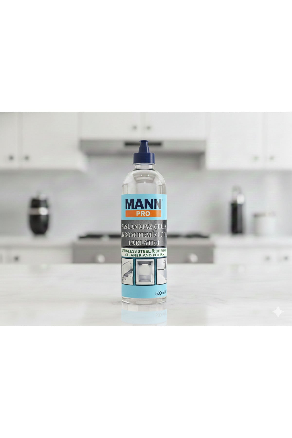 Pro Chorme& Inox Cleaner Paslanmaz Çelik ve Krom Temizleyici Parfümlü 1 lt