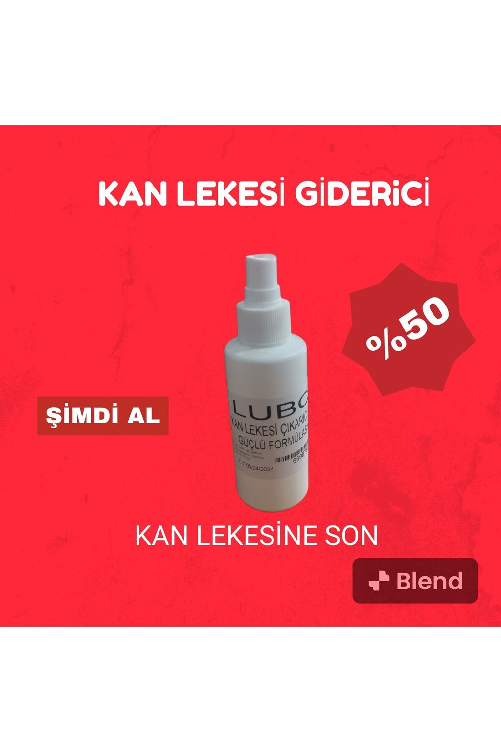 Kan Lekesi Çıkarıcı 150 ml sprey