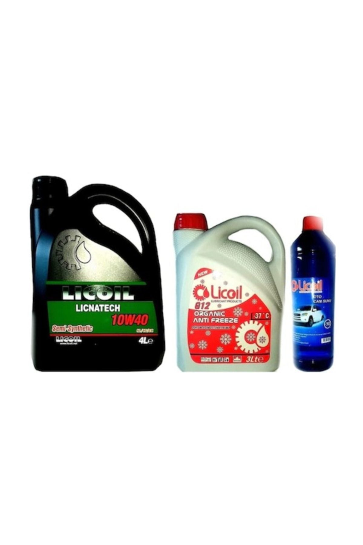 Lsemi-sentetik 10w40 4lt Motor Yağı+kırmızı -37 3lt Antifriz+cam Suyu