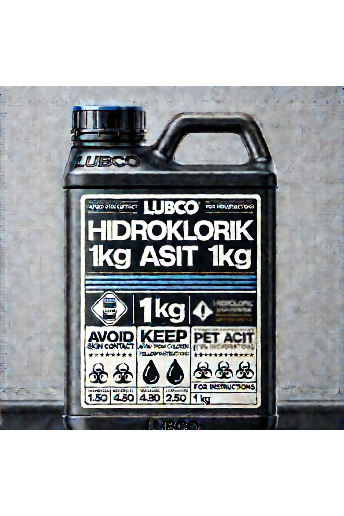 Hidroklorik Asit %37 D=1.19 (%100 SAF) 1 Kg Pet Ambalaj