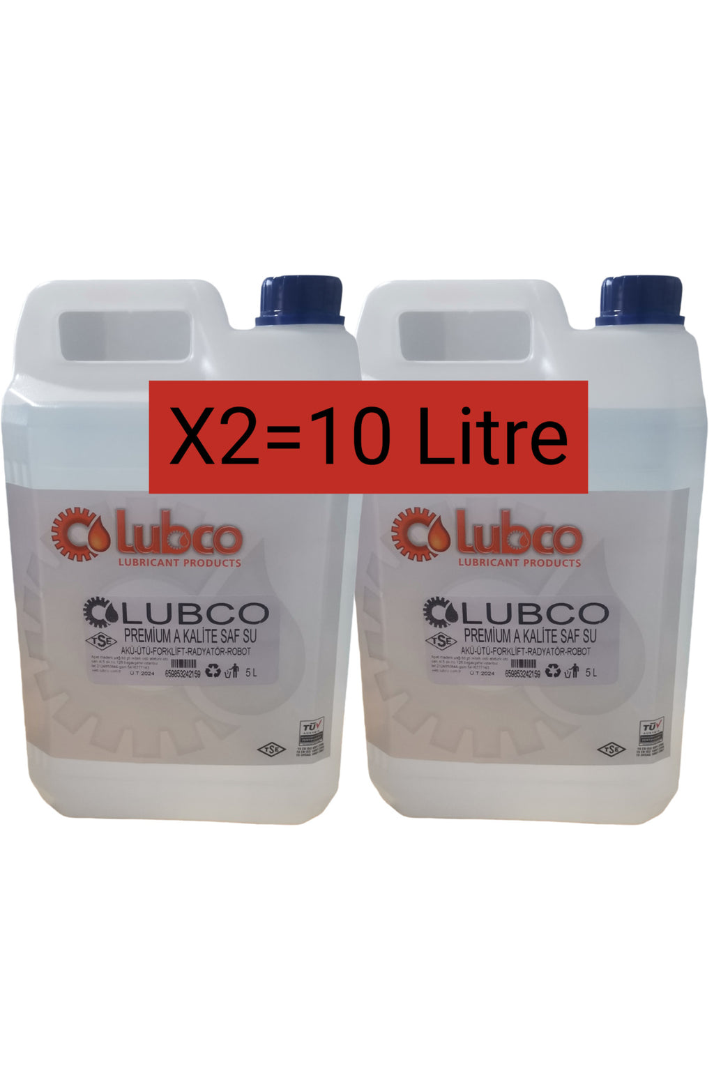 Saf Su Bidon  Ütü-Akü -Radyatör Suyu 5 Litre X 2