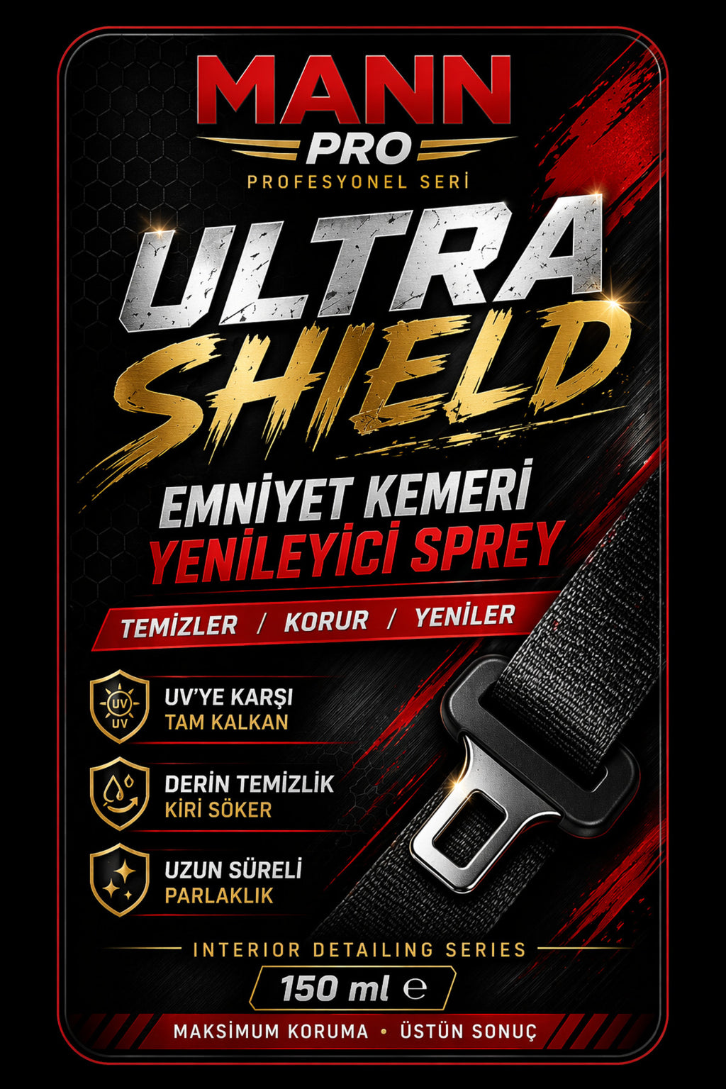 PRO Emniyet Kemeri Yağlayıcı Ultra kaydırıcı 150 ml Sprey