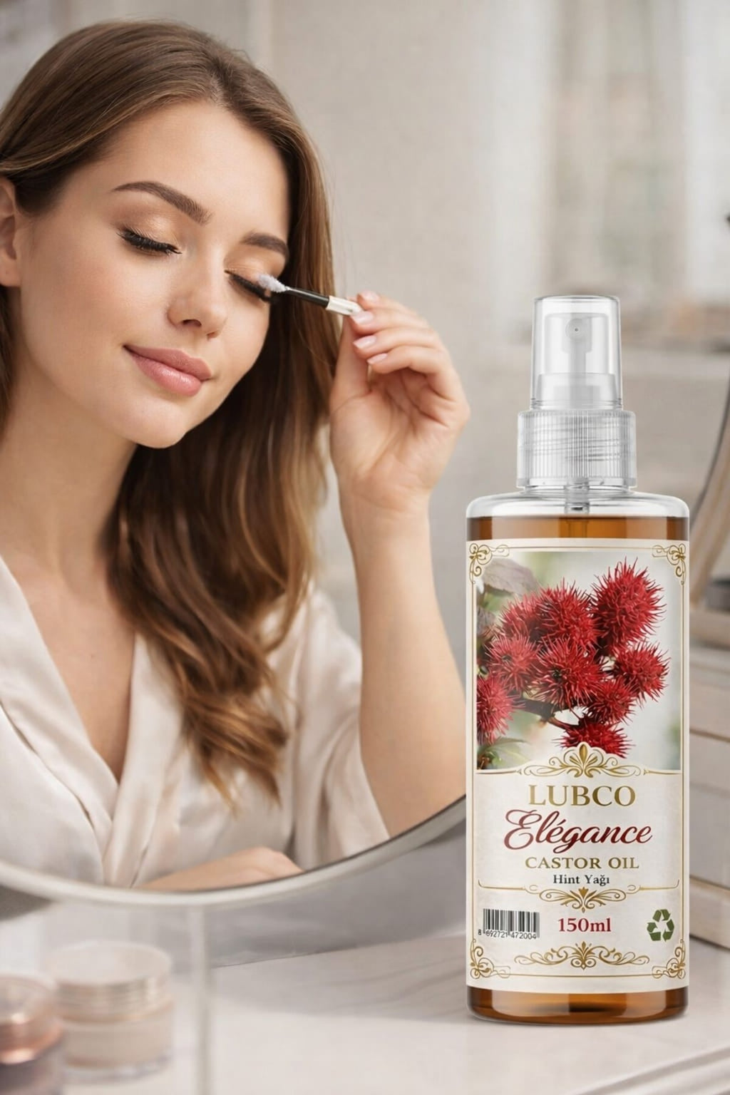 ELEGANCE Castor Oil Hint Yağı Soğuk Sıkım %100 Saf Ve Doğal 150ML