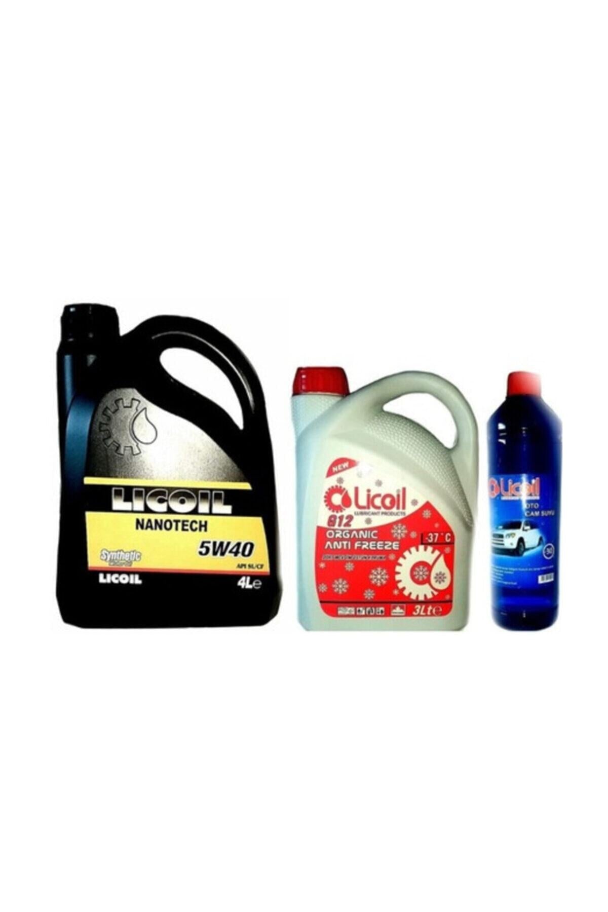 Tam Sentetik 5w40 4lt+kırmızı -37 3lt Antifriz+cam Suyu