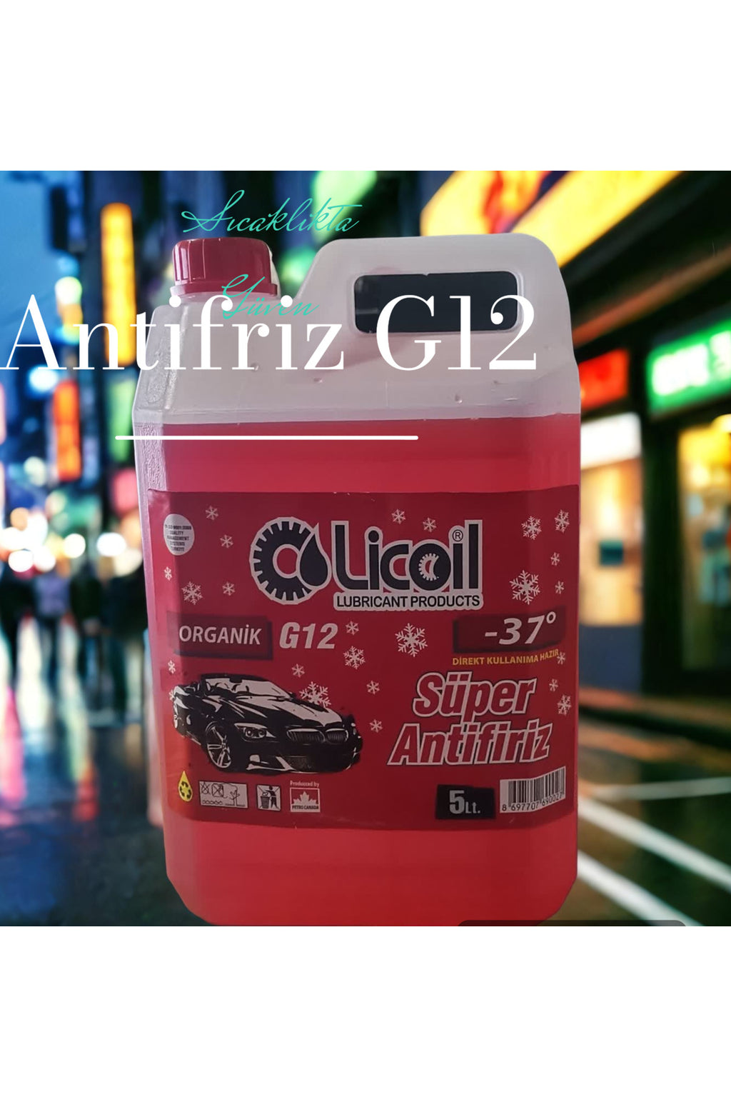 Licoil Antifriz -37c Kırmızı Organik   5 Litre
