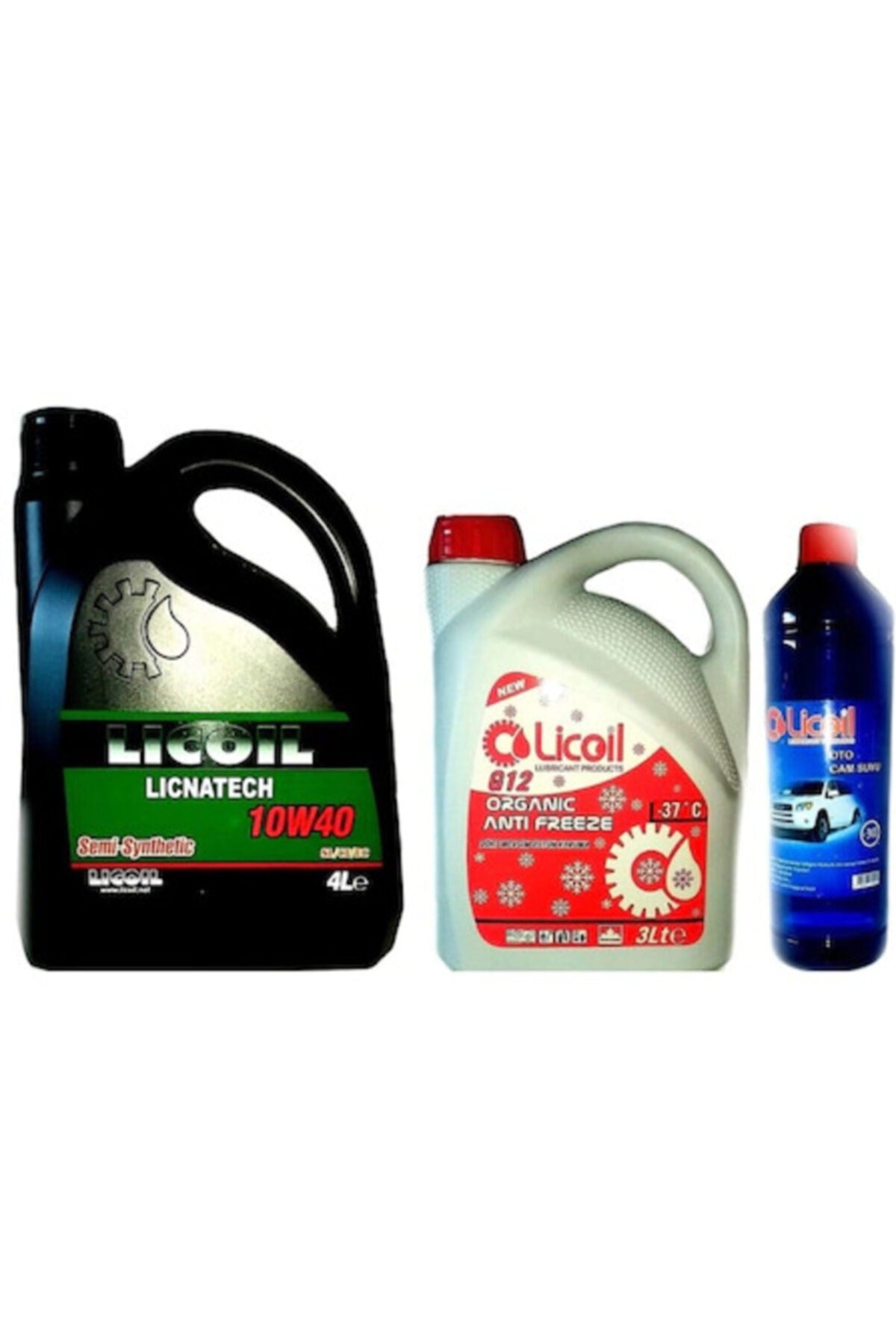 10w40 Semi-sentetik 10w40 4lt+kırmızı -37 3lt Antifriz+cam Suyu