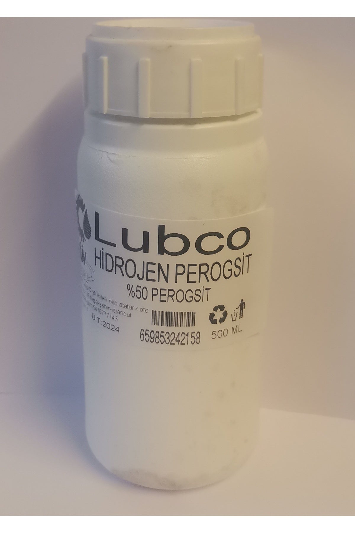 Hidrojen Per Oksit %50-oksijenli Su-hydrogen Peroxide 50% 500 grm