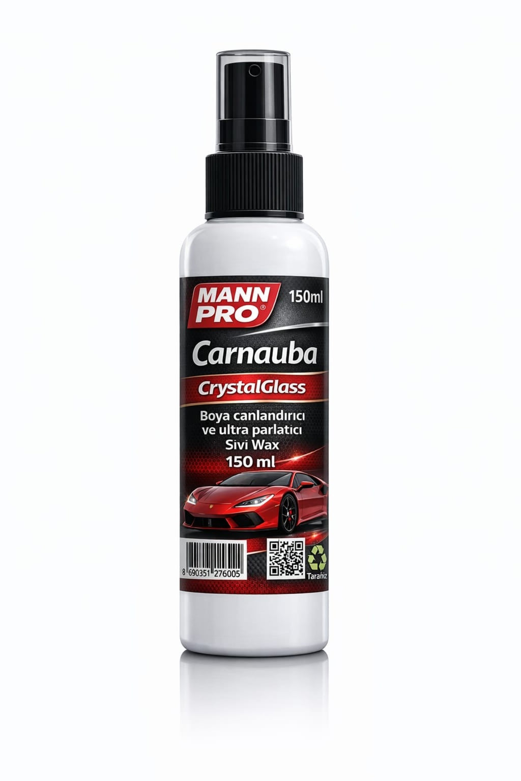 PRO Carnauba Crystal Glass-Boya Canlandırıcı ve Ultra Parlatıcı Sıvı Wax 150 ML
