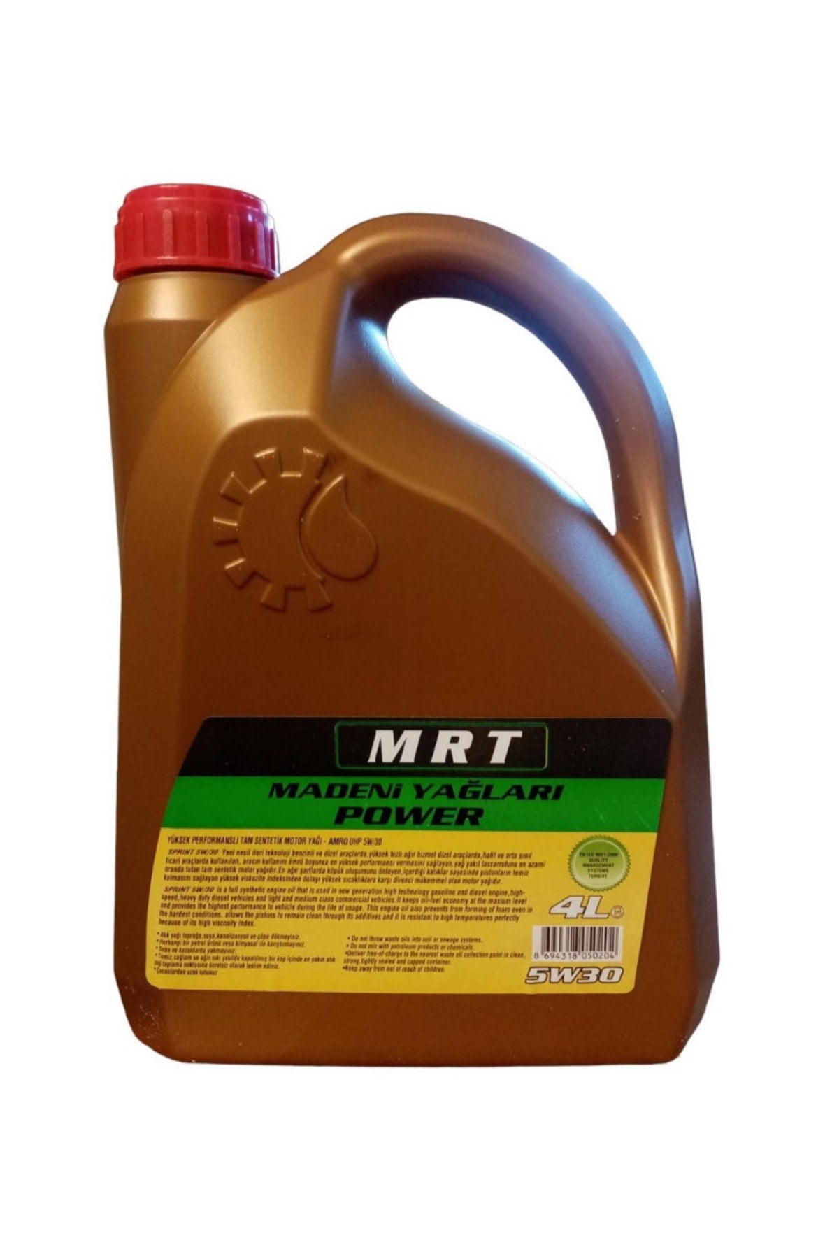 New Yeni Model Tam Sentetik 5w-30 4 L Motor Yağı Ü.t 2023